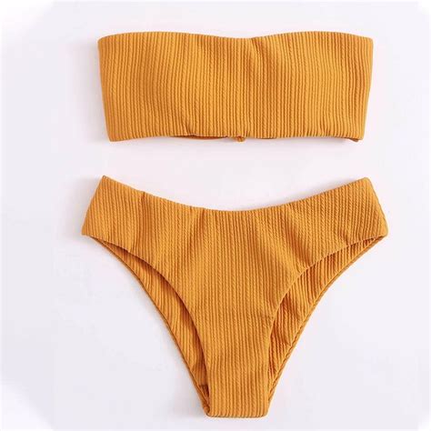 Para Praia 2022 Sexy Bandeau Bikini Female Brazili Grandado