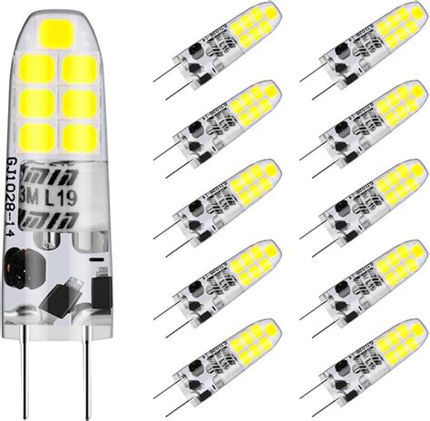 G4 Led Bulbs Cool White 6000kauting 20w Halogen Bulb Equivalentdc Ac 12v Non Dimmable10pcs