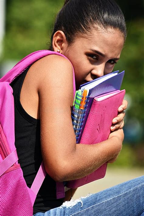 Fearful Latina Female Stock Photo Image Of Scared Female 121528672