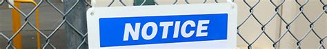 Blank Plastic Signs | Creative Safety Supply