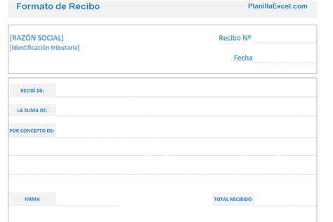 Introducir 117 Imagen Modelo De Recibo De Pago Simple Excel Abzlocalmx