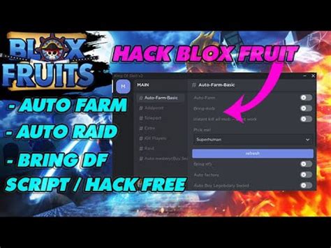 ROBLOX HACK BLOX FRUIT AUTO FARM AUTO RAID BRING DF AND MORE