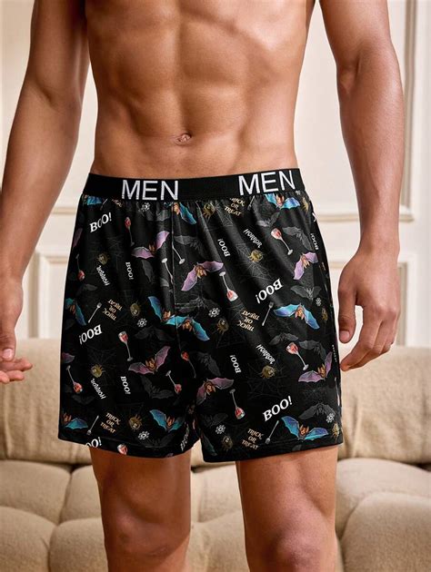 Manfinity Boxer pour hommes imprimé entièrement sur tout le motif avec