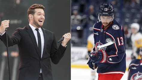 NHL: Michael Bublé takes jabs at Johnny Gaudreau, Flames' arena