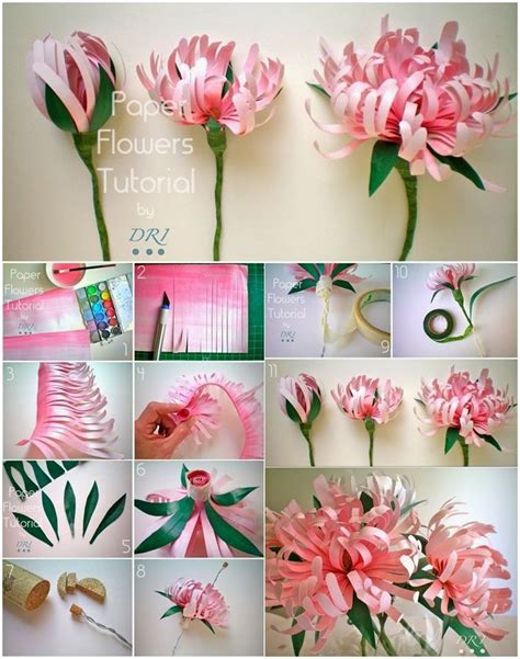 Mesmerizing DIY Handmade Paper Flower Art Projects To Beautify Your Home