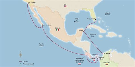 Panama Canal & the Pacific Coast - 2025 Itinerary - Ft. Lauderdale to ...