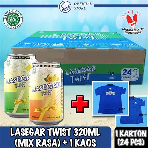 Jual Carton Lasegar Twist Minuman Kaleng 320ml Isi 24 Kaleng Lasegar