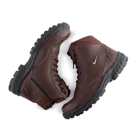 Sepatu Kerja Nike Grand Safety Boots Zipper Ujung Besi Resleting Bagu