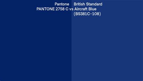 Pantone C Vs British Standard Aircraft Blue Bs C Side By