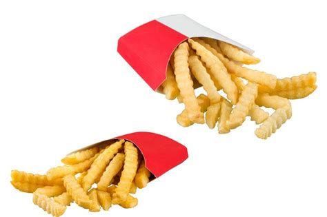 Premium Photo French Fries Or Fried Potatoes In A Red Carton Box Isolated On White Background