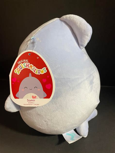 Squishmallow 5 Samir Whale Wcustom Hand Made Beaded I Etsy