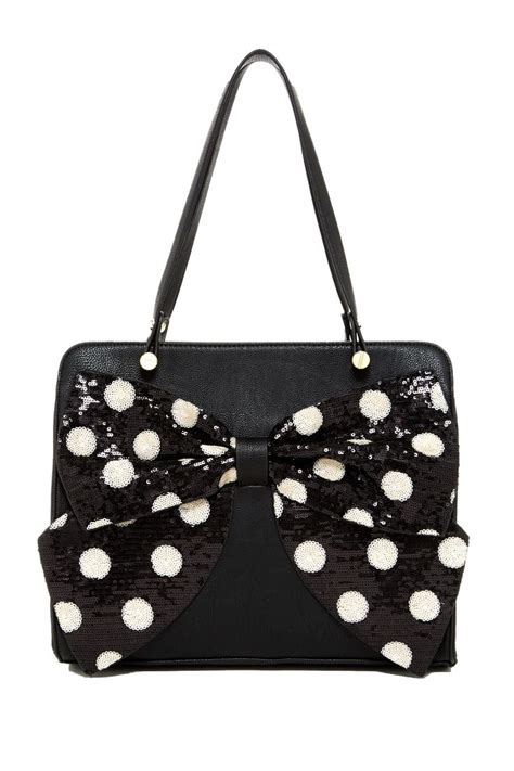 Bow Regard Sequin Tote By Betsey Johnson On Nordstrom Rack Betsey