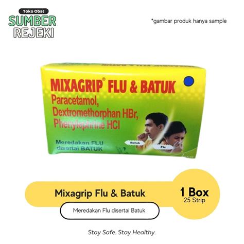 Jual Mixagrip Flu Dan Batuk 1 Box 25 Strip Shopee Indonesia