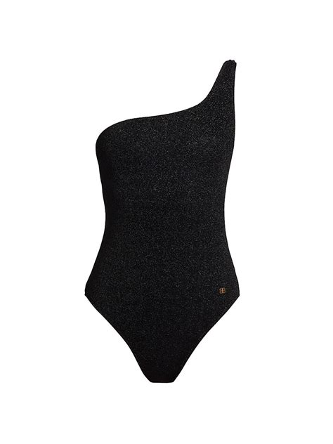 Buy Balenciaga Wo Glittery One Piece Swimsuit Black At 70 Off