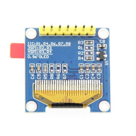 0 96 pulgadas I2C SPI serie 128X64 OLED LCD Módulo De Pantalla LED