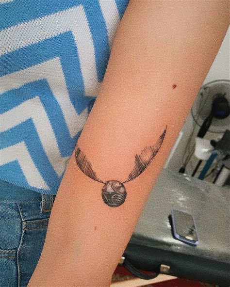 Tatuagem Harry Potter Pomo De Ouro Tatuagens Harry Tatuagens Harry