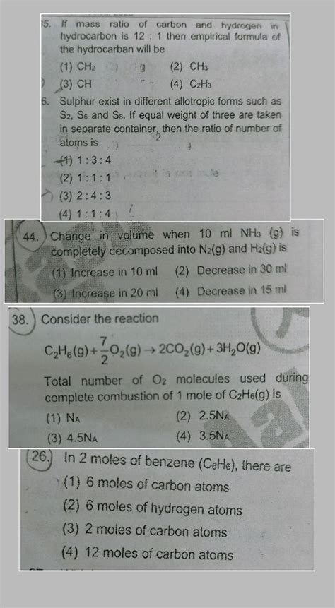 Consider The Reaction C2 H6 G27 O2 G→2co2 G3h2 Og Total Numb