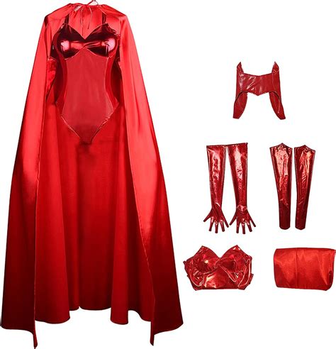 Wanda Maximoff Disfraz Cosplay Escarlata Bruja Wanda Visi N Mono