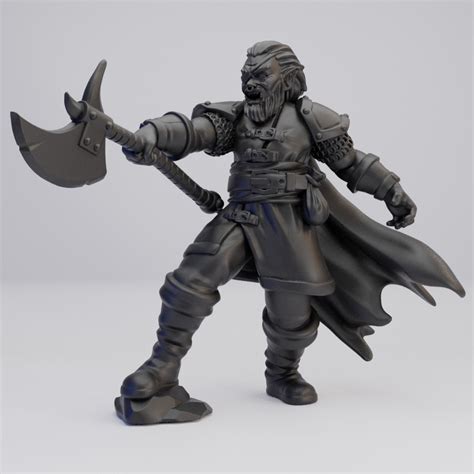 Hot Goblin 森の盗賊A ミニチュア ホットゴブリン 両手斧の蛮勇