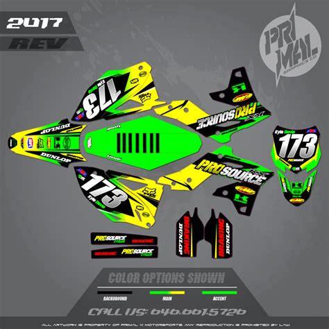 Kawasaki Kx F Custom Motocross Graphics Atv Mx Graphics Primal X