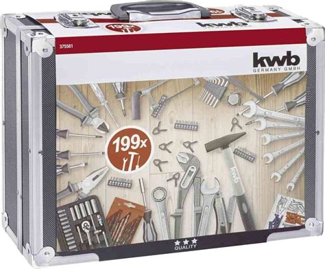 KWB Caja de Herramienta Maletín Portátil de 199 Herramientas