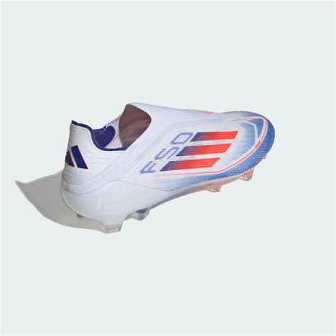 Football Boots F50 Elite Laceless Firm Ground Boots White Adidas Kuwait