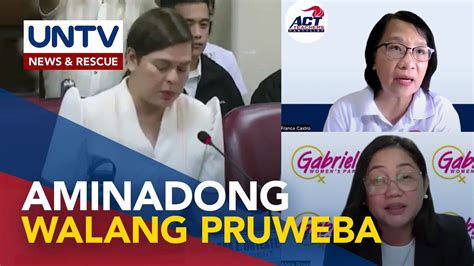 Makabayan Bloc Inaming Walang Pruweba Sa Alegasyong Maling Paggamit Ng