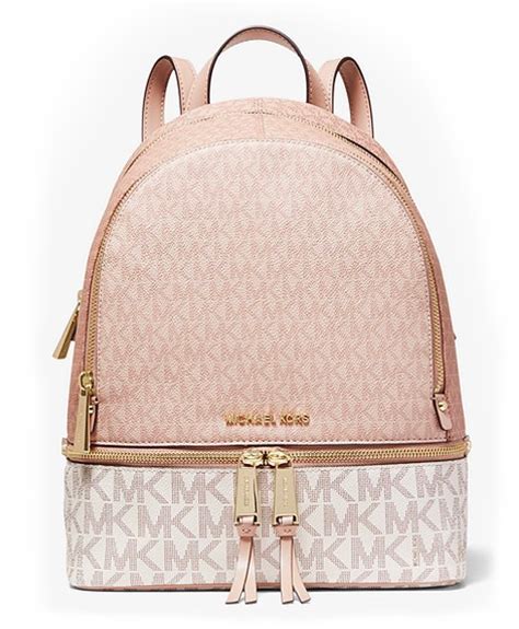 Рюкзак Michael Kors Rhea Medium Color-block Logo Белый – New Riga Outlet
