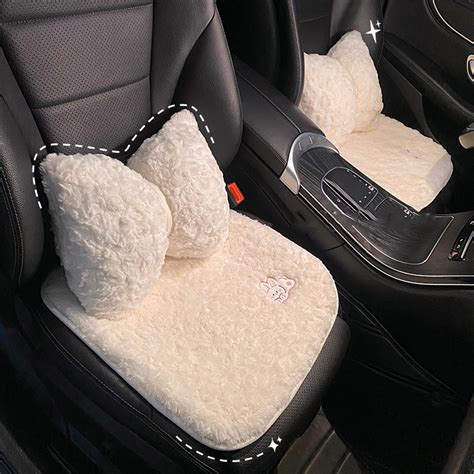 Car Seat Pad, Fluffy Car Cushion, Universal Car Cushion, Car Headrest ...