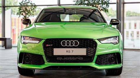 Audi Rs Sportback Painted In Apple Green Metallic Looks Striking