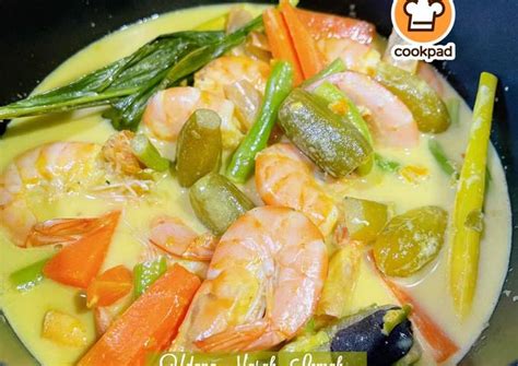 Resipi 👩‍🍳udang Masak Lemak Cili Padi Belimbing Buluh Oleh Mahadiah