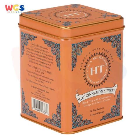 Jual Harney Sons Hot Cinnamon Sunset Black Tea Ht Tins 20 Sachets 40gr Di Seller Wighoshop