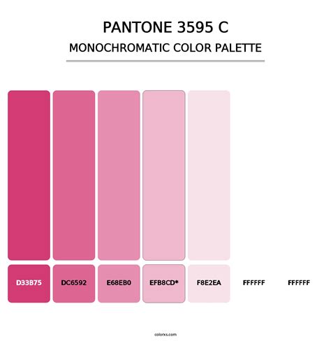 PANTONE 3595 C color palettes - colorxs.com
