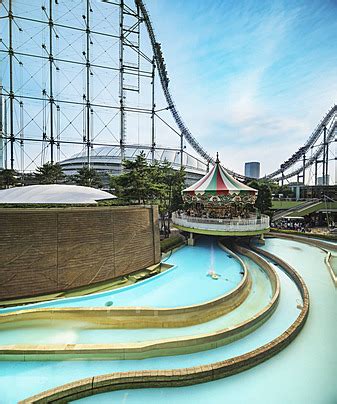 Tokyo Dome City Malls Roller Coaster At Laqua An Impressive Sight Photo ...