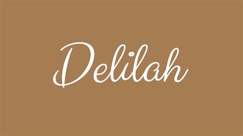 Learn How To Sign The Name Delilah Stylishly In Cursive Writing YouTube