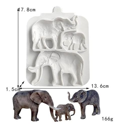 Molde Silicone Elefante MercadoLivre