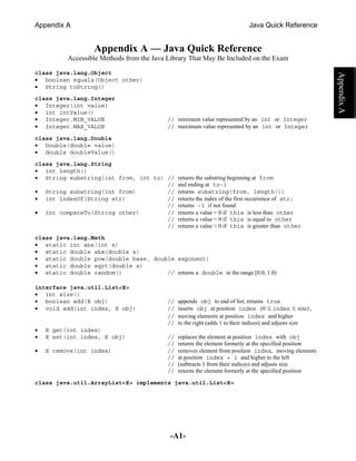 NEW AP Computer Science Exam GridWorld Quick Reference Booklet PDF