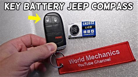 HOW TO REPLACE KEY FOB BATTERY ON JEEP COMPASS YouTube