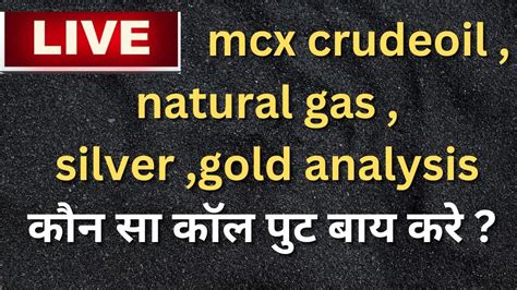 Live Intraday Mcx Commodity Market Option Tradingcrudeoil Naturalgas