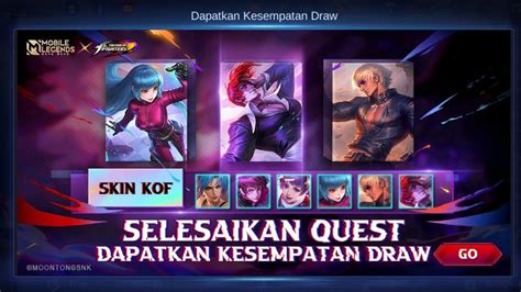 YOK DRAW SPIN TIKET GRATIS SKIN KOF PASE 2 MOBILE LEGEND YouTube