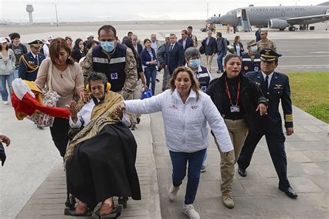 Dina Boluarte Y Todo Sobre El Primer Vuelo Humanitario Desde Israel