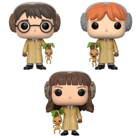 Funko Pop Figurines Pop Harry Ron Et Hermione Herbology Harry Potter