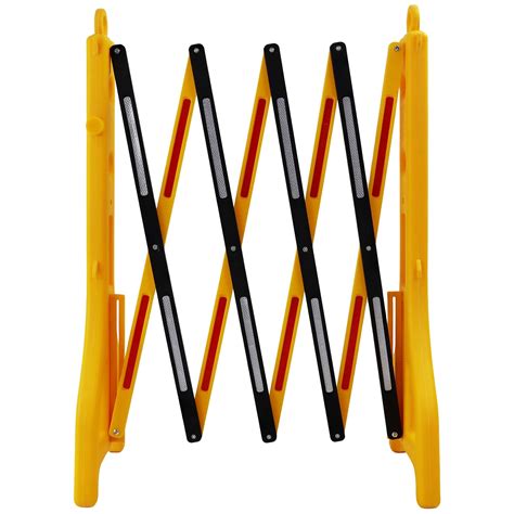 Expandable Safety Barrier Red And White Or Yellow And Black Simply