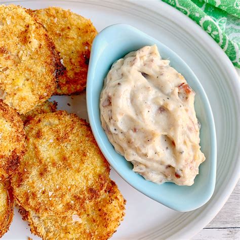 Air Fried Green Tomatoes With Bacon Aioli