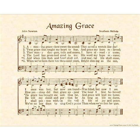 Sheet Music Amazing Grace Etsy