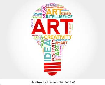 Art Bulb Word Cloud Concept Stock Vector Royalty Free