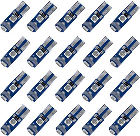 Amazon Blyilyb Pack Blue T Wedge Led Bulb For V Car