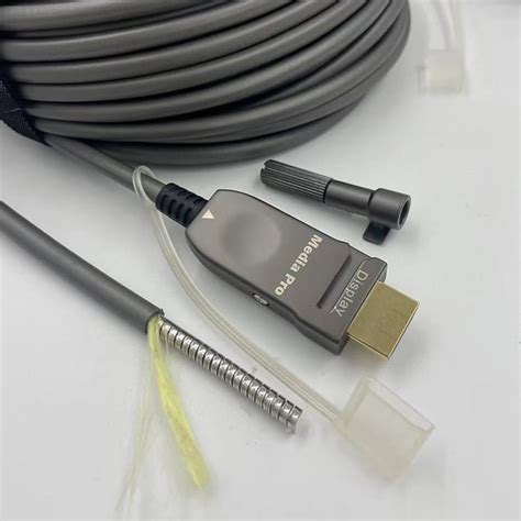 Locking Hdmi Aoc Active Optical Cable Armored K Hz Gbps Aoc