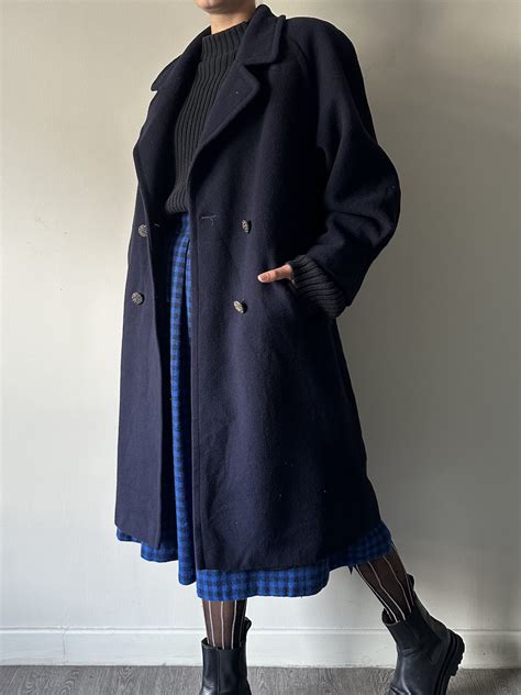 Navy Windsmoor Double Wool Coat L Mulberry Pulse