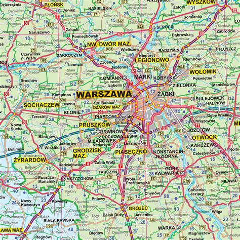 Mapa Polski Drogowa